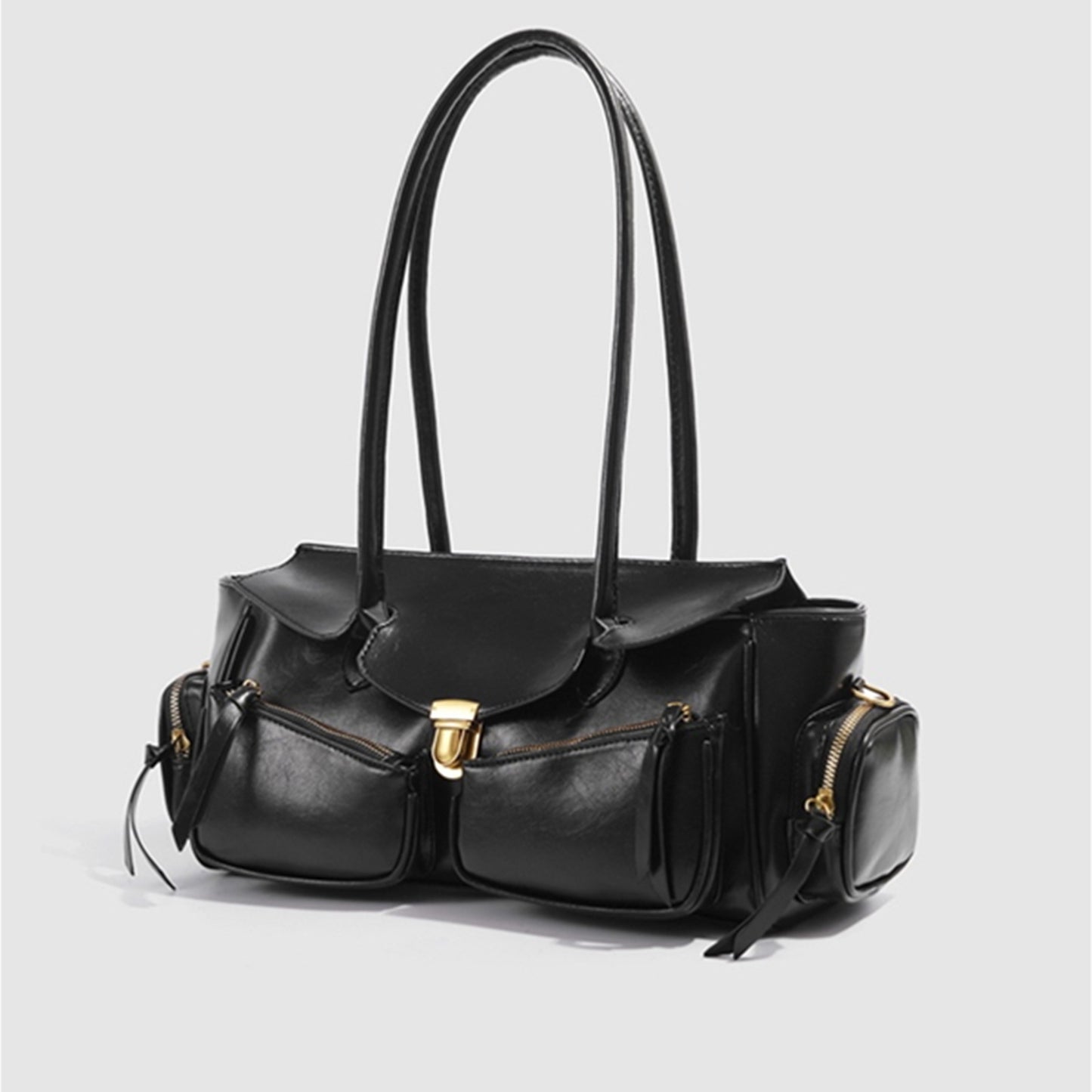 Designer Biker Underarm Bag – Chic and Sophisticated Shoulder Bag for Fall/Winter