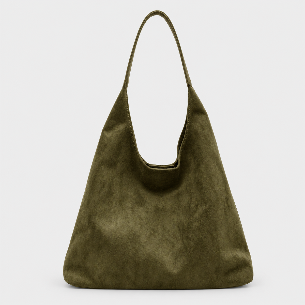 Soft Hobo Shoulder Bag — Green