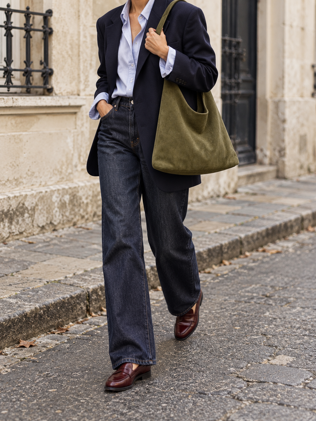 Soft Hobo Shoulder Bag — Green street style